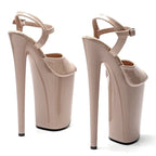 9-Inch Patent Open-Toe Platform Sandals