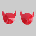 Unleash Your Inner Imp: Fiery Devil Horn Nipple Pasties for Stage & Beyond!
