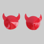Unleash Your Inner Imp: Fiery Devil Horn Nipple Pasties for Stage & Beyond!