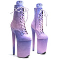 9-Inch Suede Platform Ankle Boots - Gradient High Heel Performance Boots