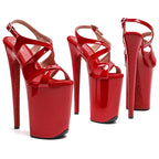 Patent Platform Pole Dance Sandals – 9-Inch High Heel Stage Shoes