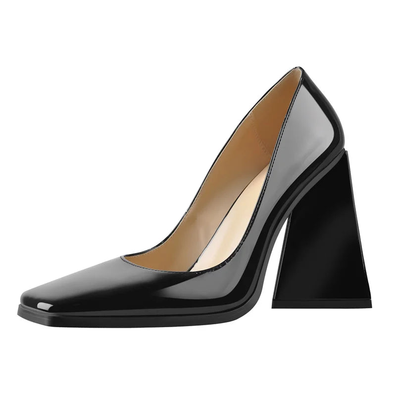Mary Jane Pump | Square Toe | Chunky Heel