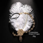 1920s Feather Headband | Rhinestone Crystal | Gatsby Bridal Headpiece