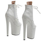 8-Inch Matte Platform Ankle Boots
