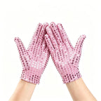 Sequin Dance Gloves | Stage Sparkle
