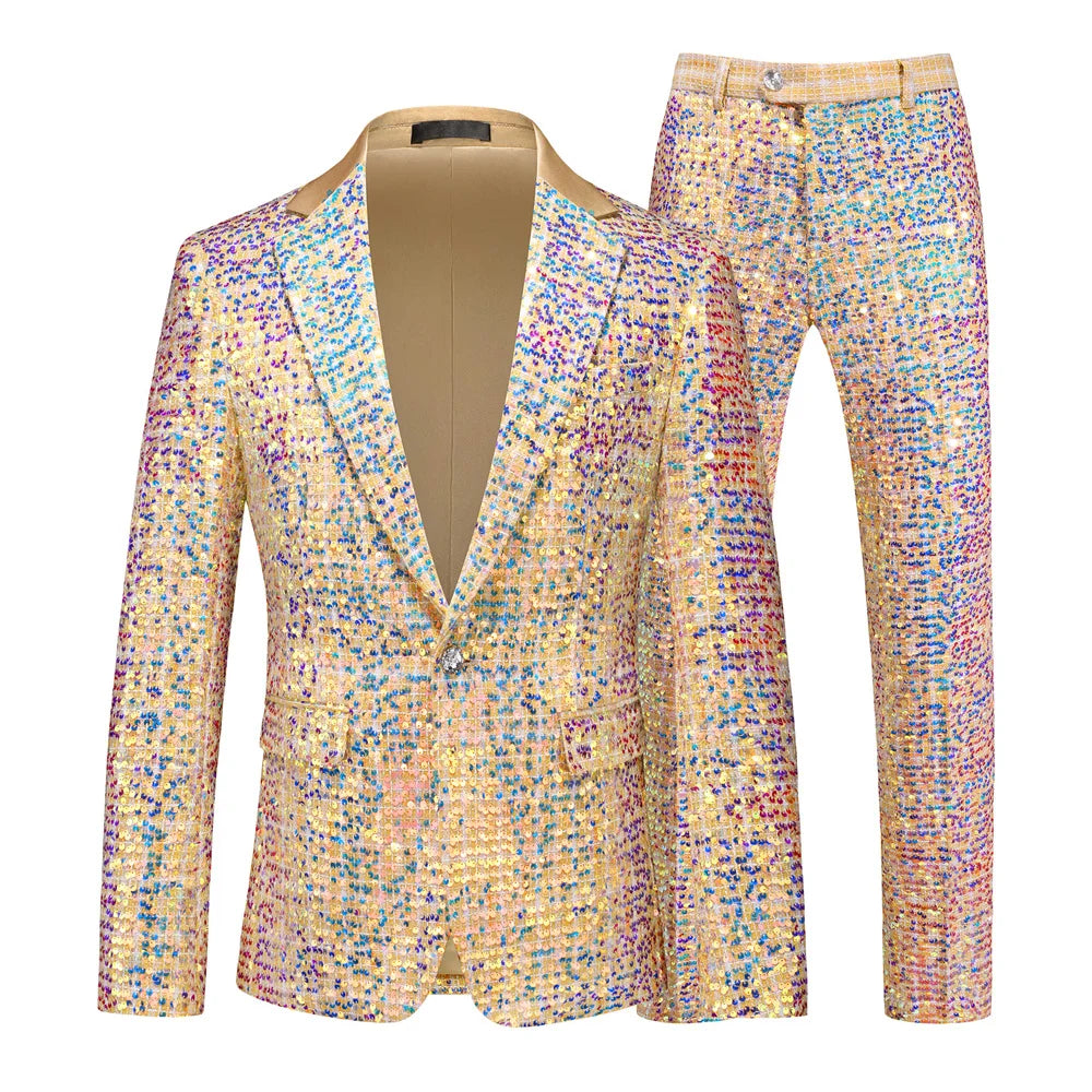 Men’s Sequin Suit | Two-Piece Stagewear