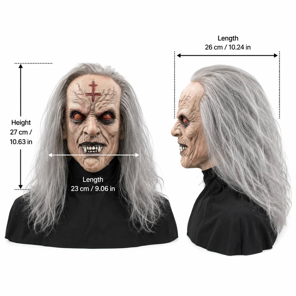 Elder Demon Mask | Gray Hair
