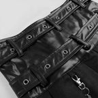 Gothic Skirt | Buckle & Chain Detail