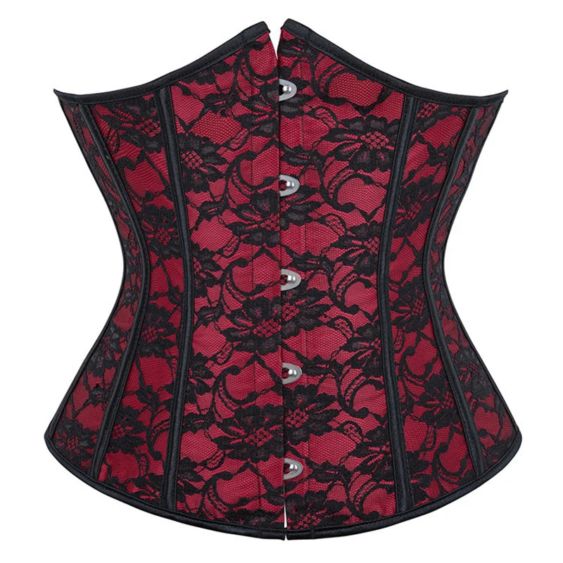 Floral Brocade Underbust Corset | Gothic & Victorian | Waist Cincher