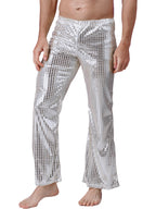 Men's Metallic Flare Pants | Jazz Dance | Shiny Finish