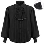 Gothic Vampire Shirt | Long Sleeve | Neck Tie | S-3XL