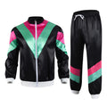 80s Tracksuit | Satin Color Block