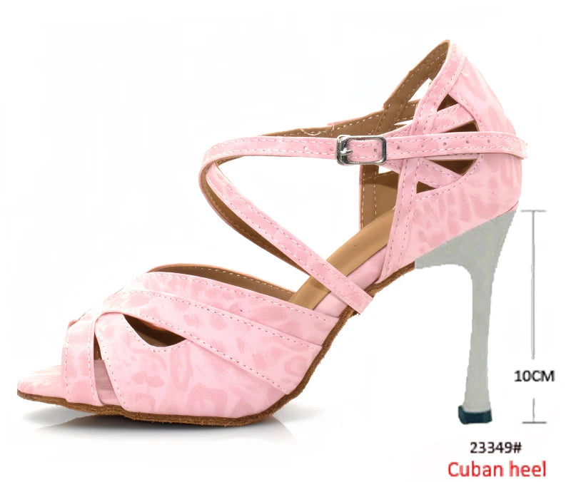 Latin Ballroom Dance Heels | Cuban Heel | Multi-Color