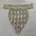 Rhinestone Choker Necklace - Statement Jewelry with Tassel for Stage & Performance