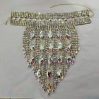 Rhinestone Choker Necklace - Statement Jewelry with Tassel for Stage & Performance
