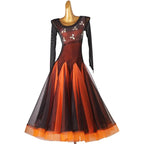Ombre Ballroom Dance Dress | Waltz Competition Gown | XXS-XXL