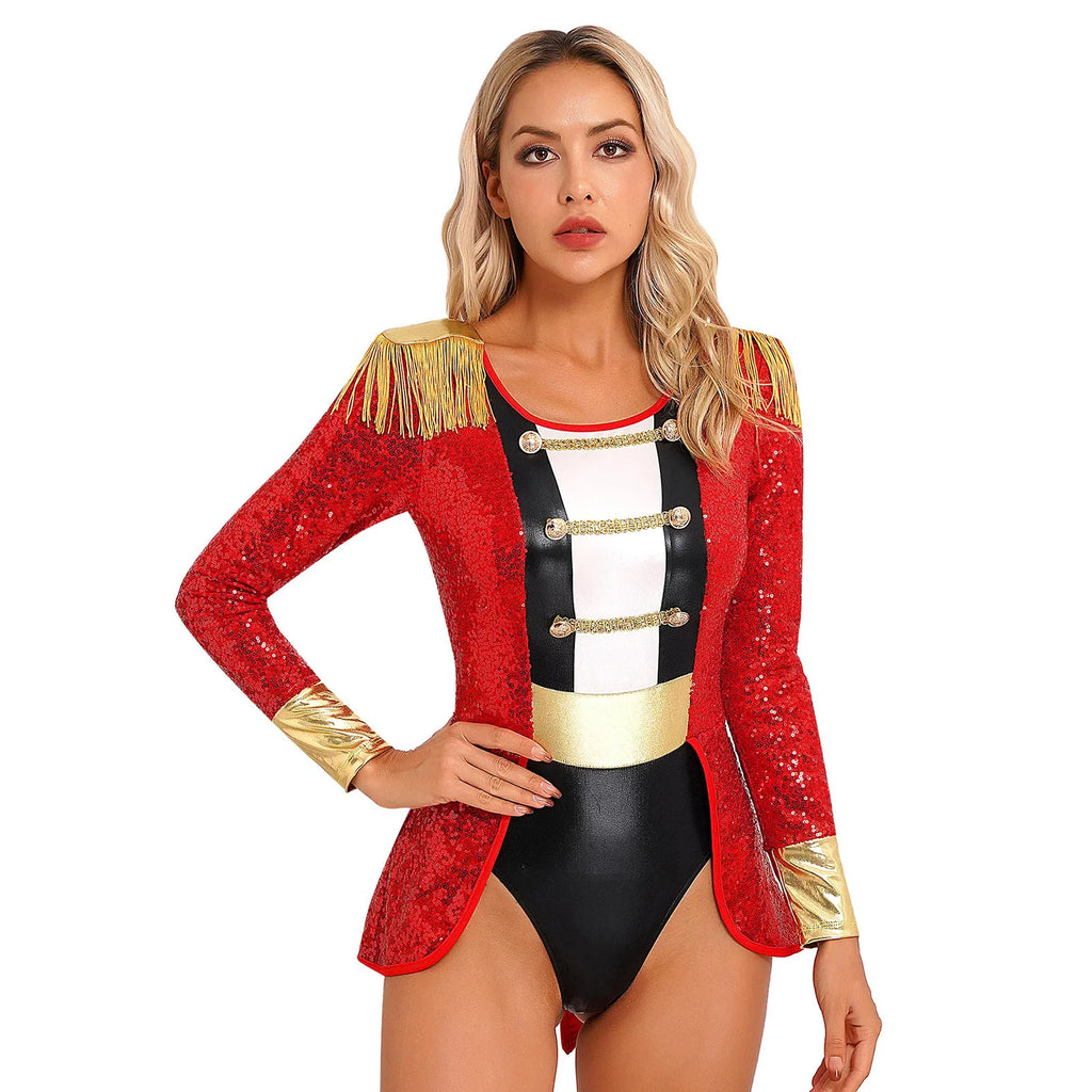 Ringmaster Bodysuit | Tailcoat & Gold Trim