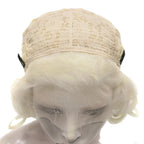 Platinum Blonde Lace Front Wig | Short Wavy | 10 Inch
