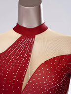 Skating Dress | Rhinestone Mesh & Ruffles