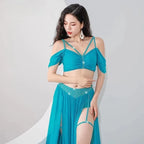 Belly Dance Costume Set | 3-Piece | Mesh & Spandex