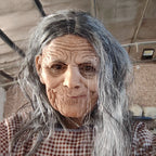Elderly Woman Mask | Grey Hair