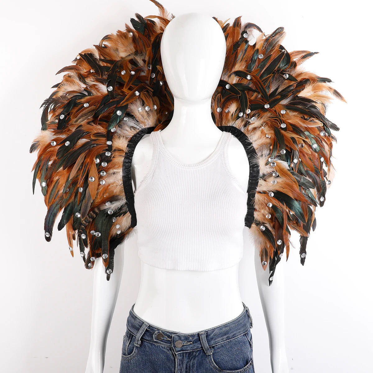 Oversized Feather Shoulder Wrap | Carnival & Stage | 29 Colours