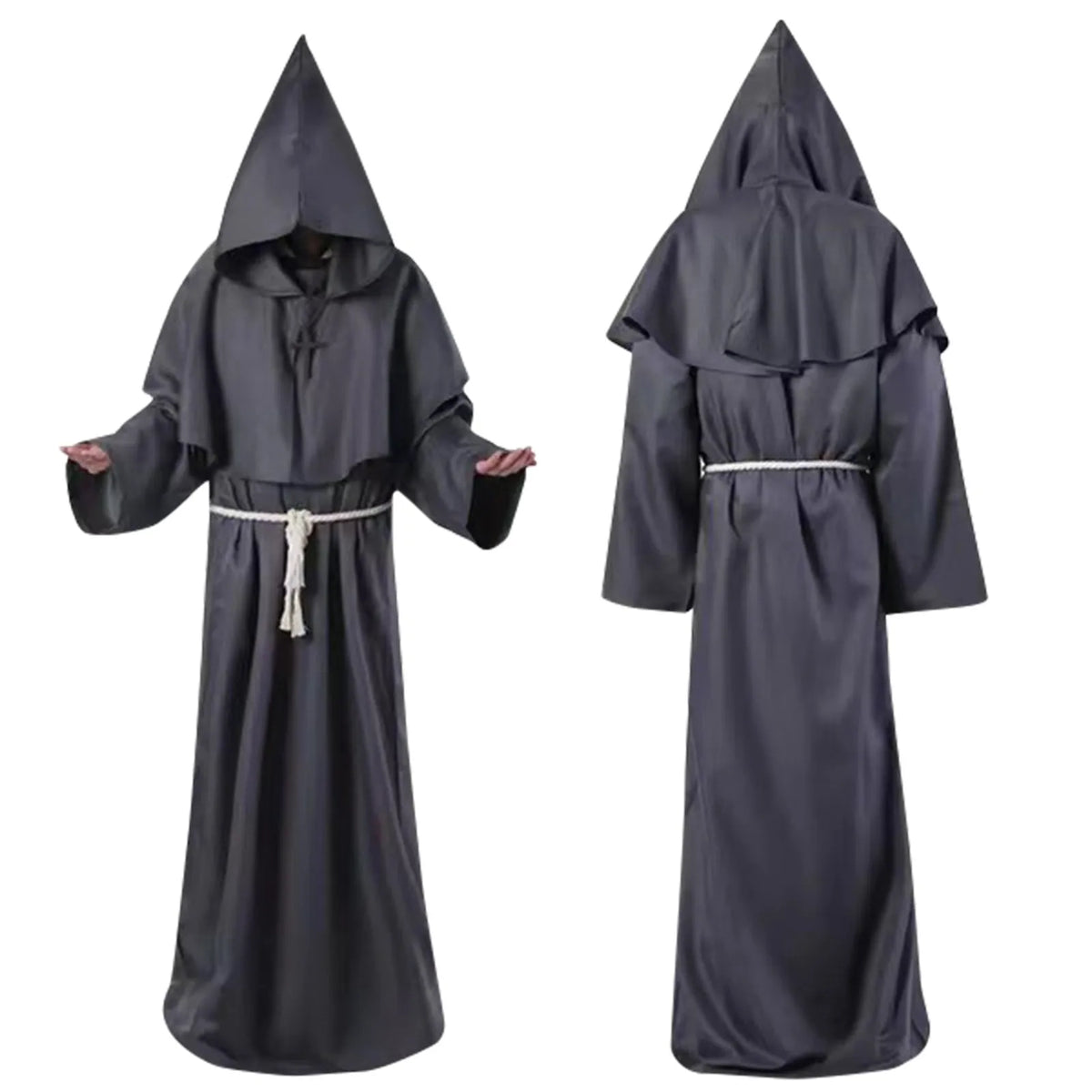 Hooded Monk Robe | Medieval Stagewear