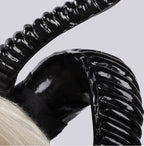 Demon Horn Headband | Twisted Ram Horns | Dark Gothic