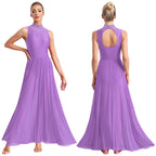 Lyrical Dance Dress | Rhinestone Cutout Back