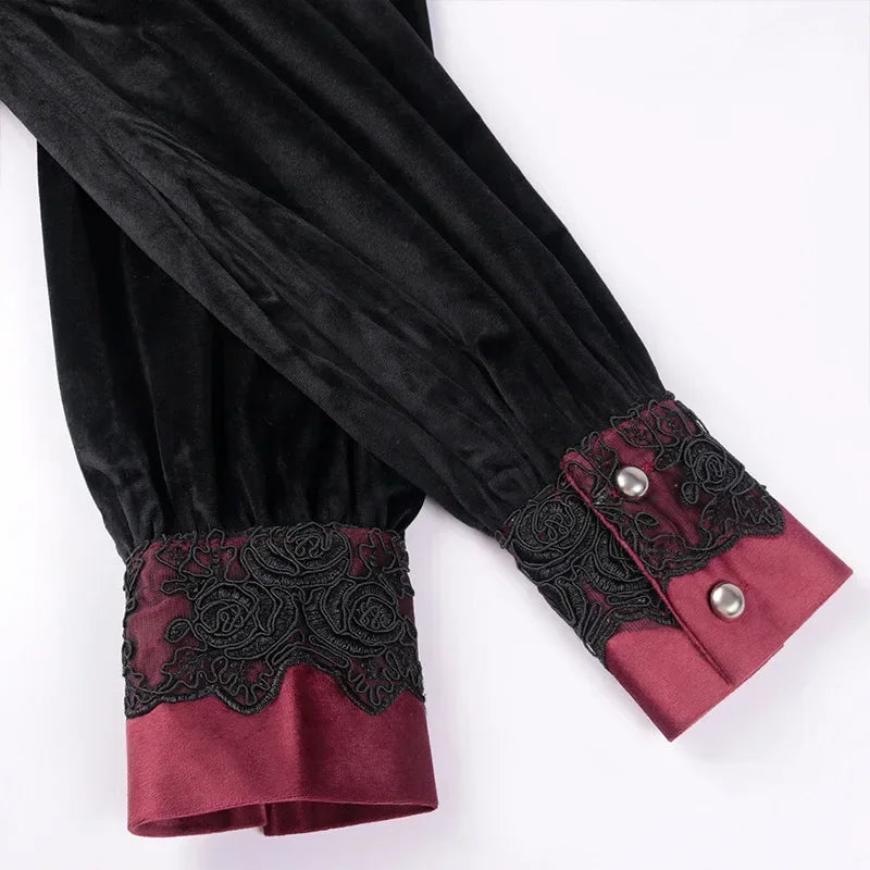 Men’s Gothic Shirt | Ruffled Front
