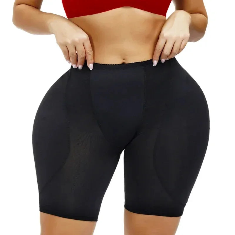 High-Waist Padded Hip Enhancer | Mesh Butt Lifter Shorts