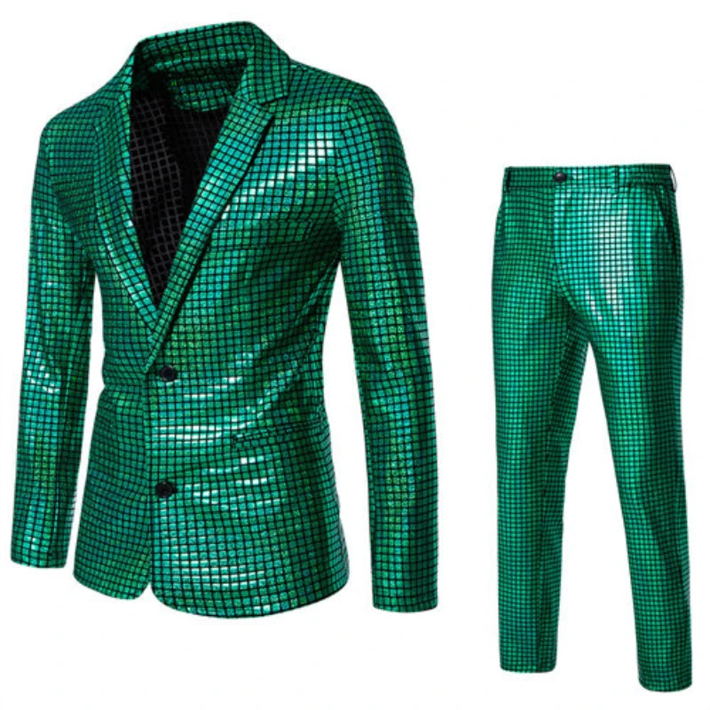 Men's Disco Suit | Metallic Shine