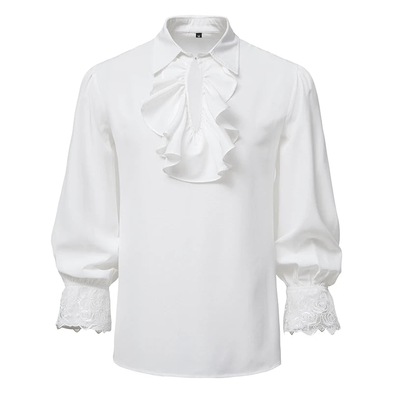 Victorian Ruffle Poet Shirt | Lantern Sleeve | 3 Colors | S-2XL