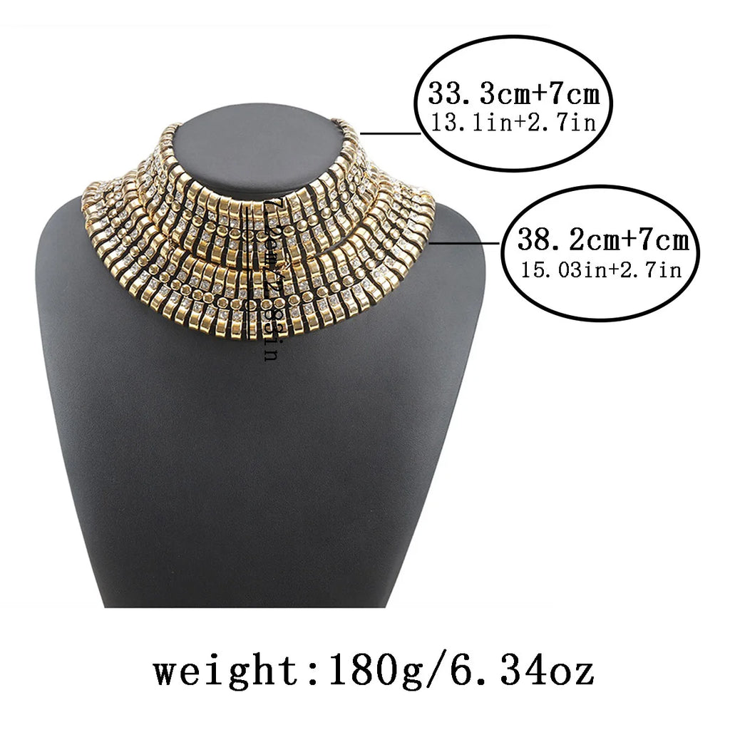 Statement Collar Necklace | Layered Geometric