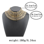 Statement Collar Necklace | Layered Geometric