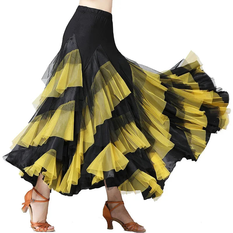 Layered Big Swing Dance Skirt | Flamenco & Ballroom