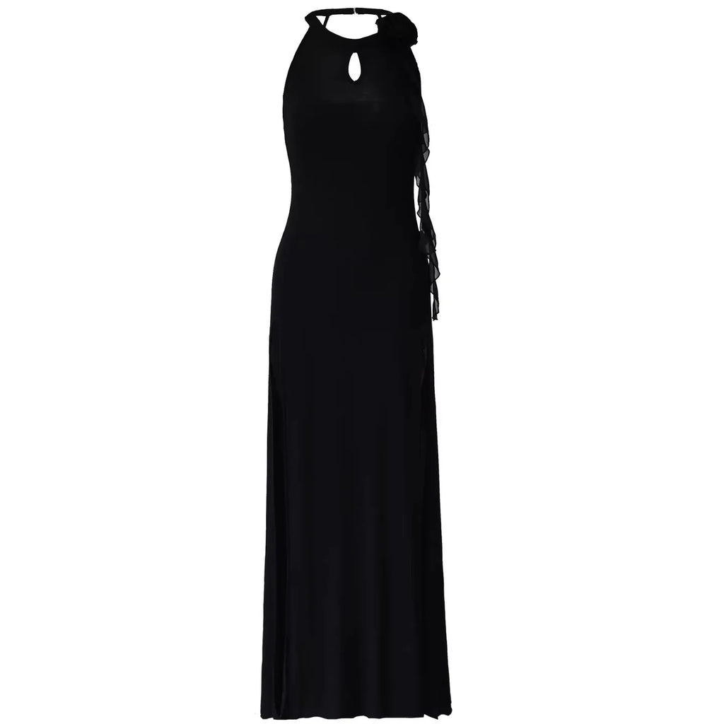 Belly Dance Modal Dress | Sleeveless Backless Maxi