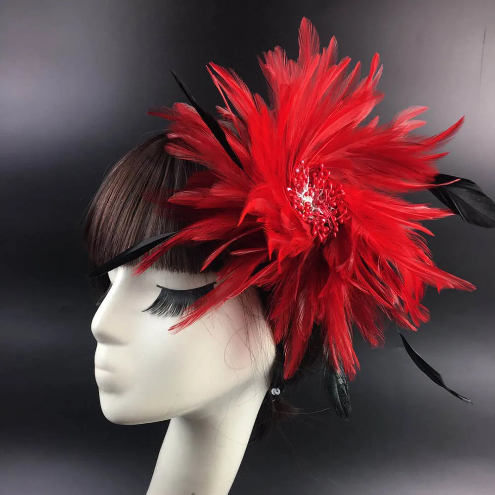 Feather Fascinator Headpiece | Flapper & Burlesque