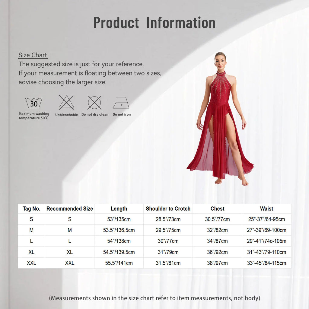 Lyrical Dance Dress | Split Mesh Skirt