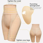 High-Waist Padded Butt Lifter Shorts | Hip Enhancer Shapewear