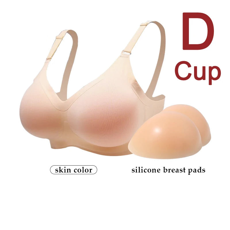 Silicone Breast Form Bra | Drag & Crossdress | B–E Cup