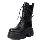 Platform Ankle Boots | Lace-Up | 7.5cm