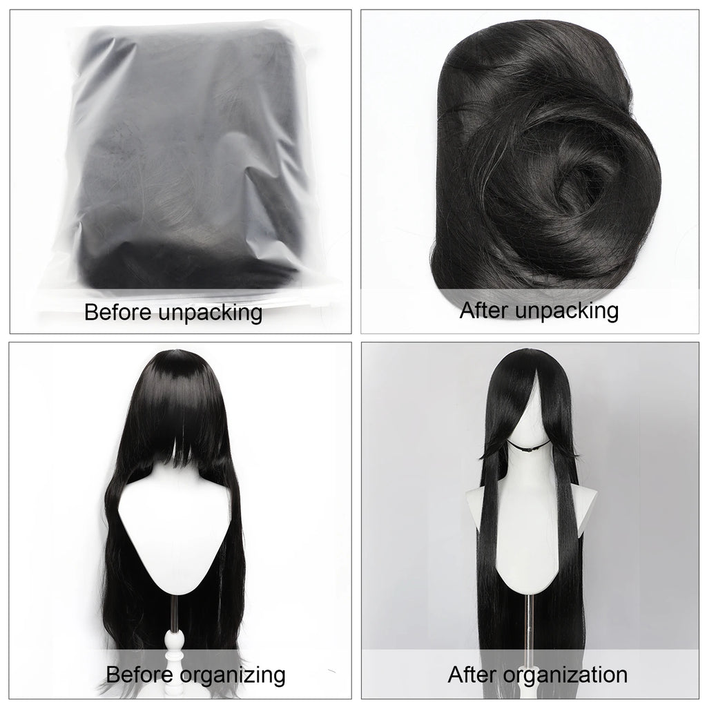 Long Straight Wig | Fringe | 100 cm
