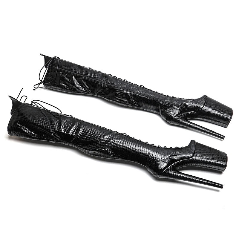 9-Inch Thigh-High Platform Boots