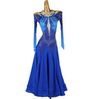 Royal Blue Ballroom Dress | Crystal Rhinestone | XXS-XXL