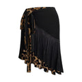 Women's Latin Dance Fringe Tassel Skirt — Leopard Stage Performance