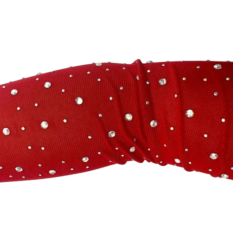 Rhinestone Mesh Opera Gloves | Fingerless | 3 Colors