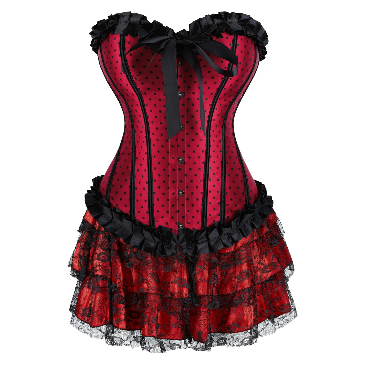 Gothic Overbust Corset | Skirt Options