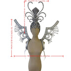 Royal Blue Samba Feather Headdress & Wings - Carnival Costume Set