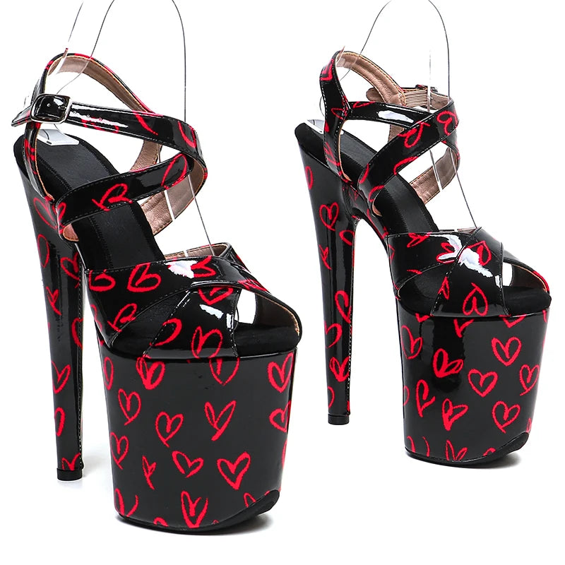 8-Inch Patent Platform Sandals